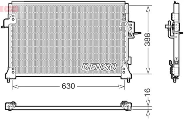 Радіатор системи охолодження кондиціонера DCN14005 DENSO