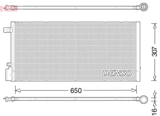 Радіатор кондиціонера DCN15005 DENSO