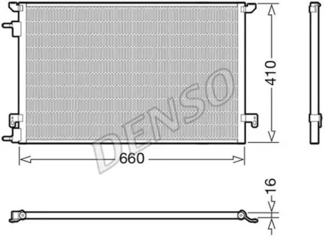 Конденсатор кондиціонера DCN20045 DENSO