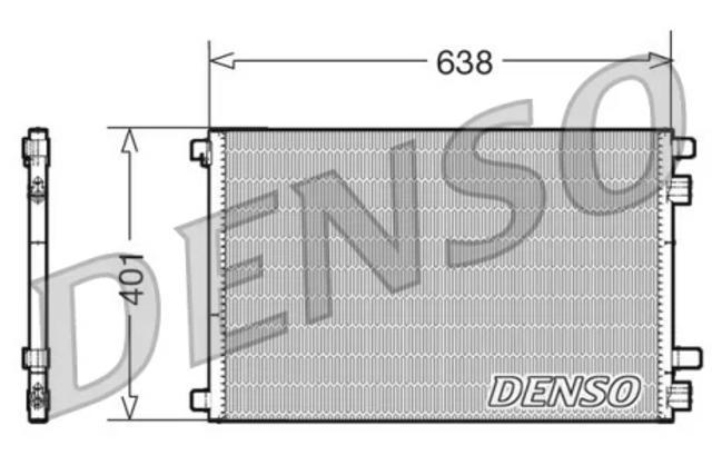 Трубопроводи і радіатор кондиціонера DCN23012 DENSO