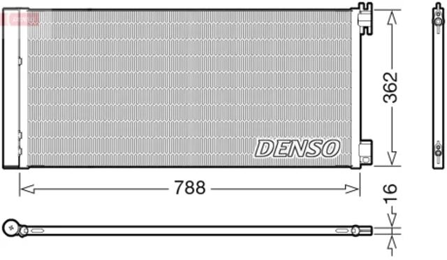 Конденсатор системи охолодження системи DCN23042 DENSO