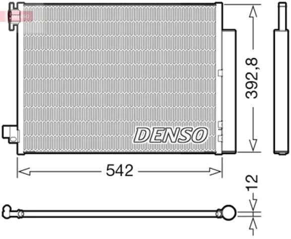 Трубопроводи і радіатор кондиціонера DCN37004 DENSO