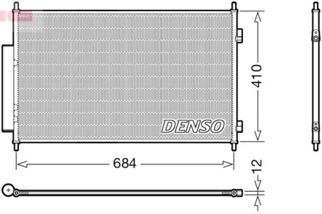 Конденсатор системи охолодження системи DCN40027 DENSO