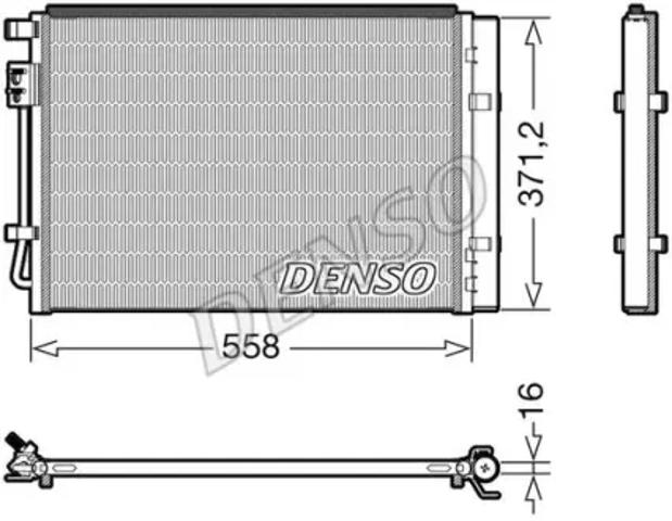 Конденсатор системи охолодження системи DCN41015 DENSO