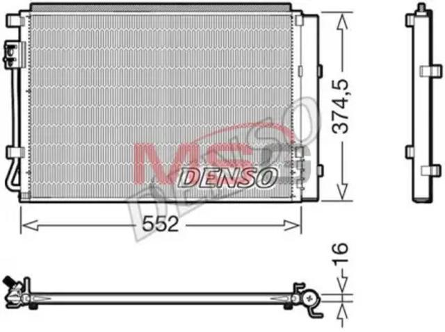 Трубопроводи і радіатор кондиціонера DCN41017 DENSO