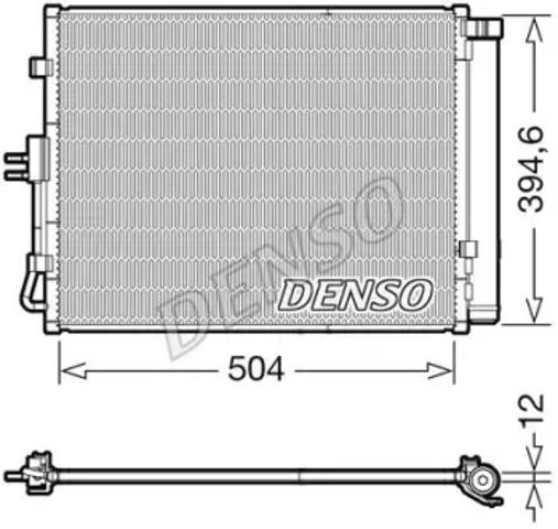Конденсатор системи охолодження системи DCN43005 DENSO