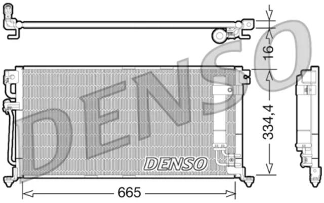 Радіатор системи охолодження кондиціонера DCN45003 DENSO