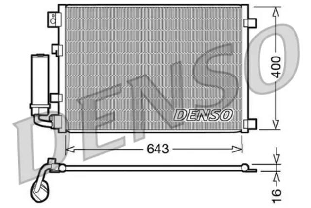 Радіатор системи охолодження кондиціонера DCN46002 DENSO
