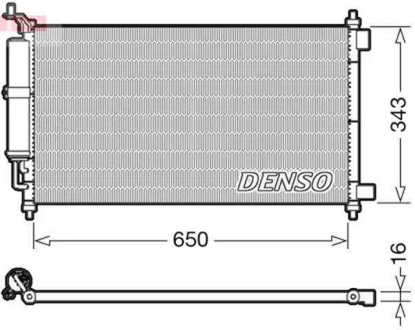 Радіатор охолодження кондиціонера DCN46020 DENSO