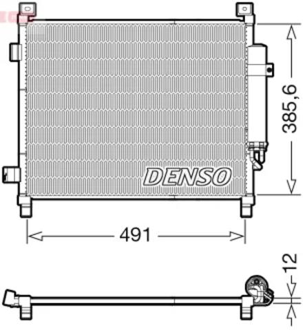 Конденсатор системи охолодження системи DCN46031 DENSO