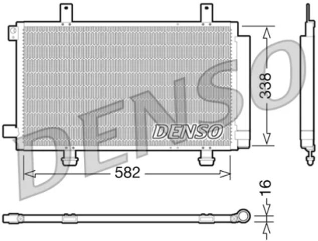 Радіатор охолодження кондиціонера DCN47002 DENSO