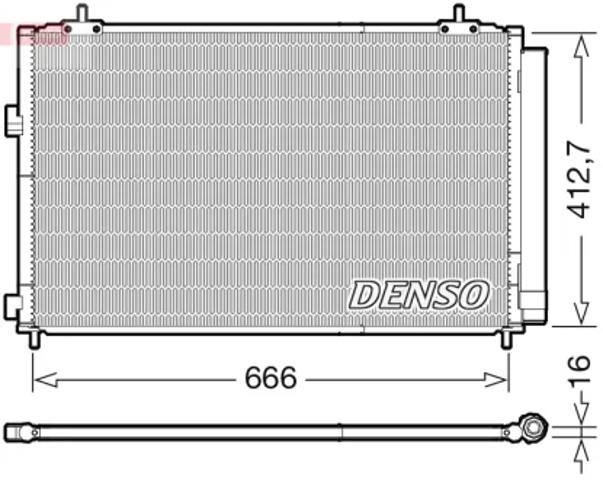 Конденсатор системи охолодження системи DCN50059 DENSO