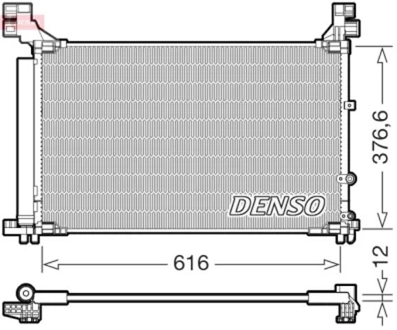Конденсатор системи охолодження системи DCN50133 DENSO