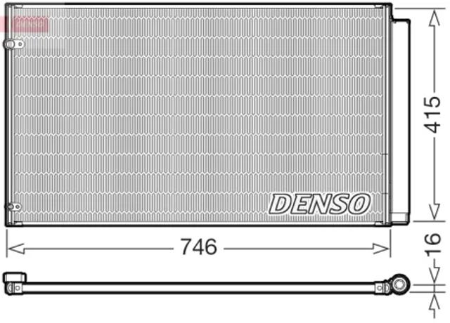 Трубопроводи і радіатор кондиціонера DCN51017 DENSO