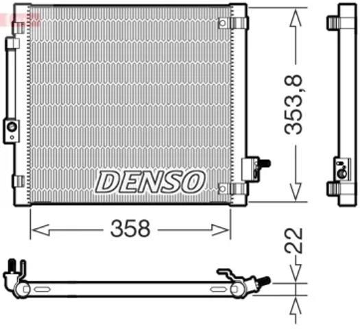 Радіатор охолодження кондиціонера DCN99081 DENSO