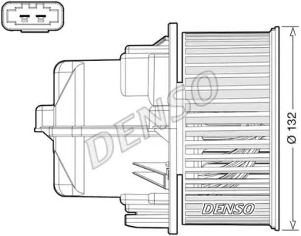 Двигун вентилятора пічки (обігрівача салону) DEA33002 DENSO
