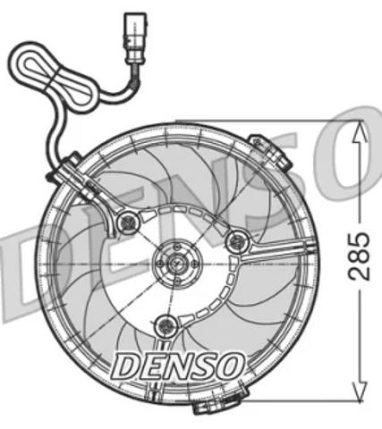 Вентилятор радіатора DER02005 DENSO