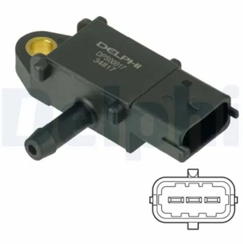 Датчик тиску вихлопних газів DPS00017 DELPHI