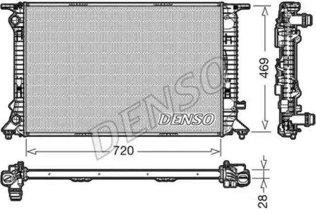 Радіатор водяний DRM02022 DENSO