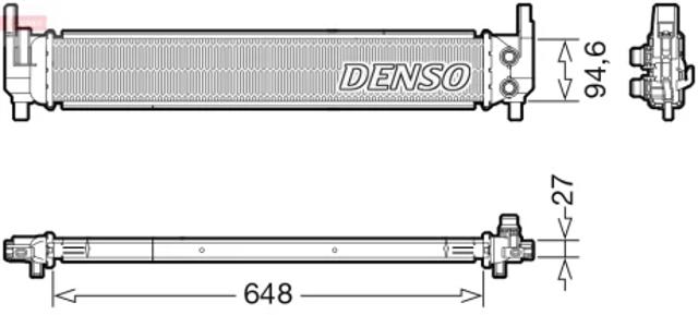 Радіатор охолодження, додатковий DRM02042 DENSO