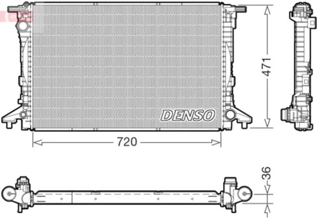 Радіатор охолодження DRM02047 DENSO