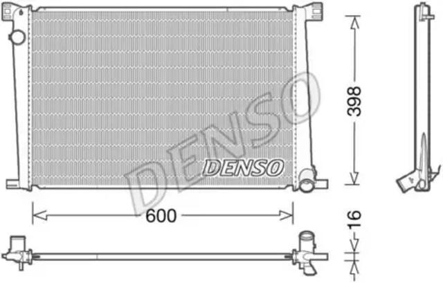 Радіатор водяний DRM05007 DENSO