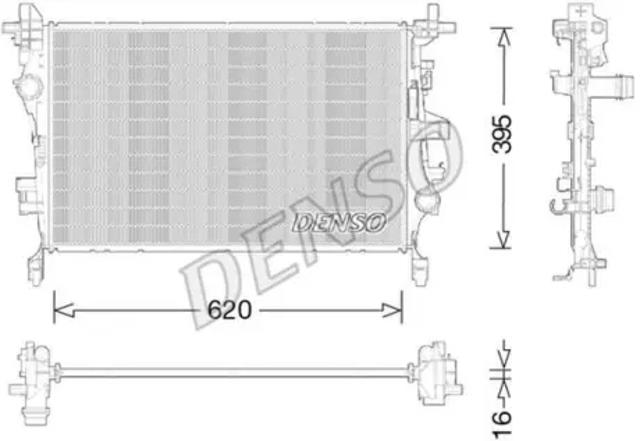 Підвіска радіатора DRM09044 DENSO