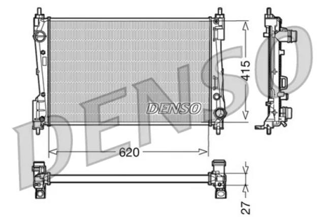 Радіатор охолодження DRM09110 DENSO