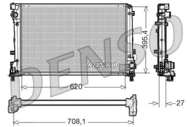 Радіатор водяний DRM09163 DENSO