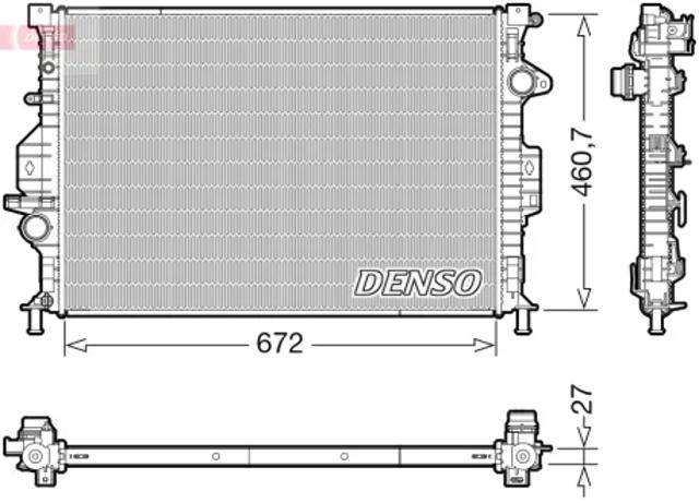 Радіатор DRM10115 DENSO