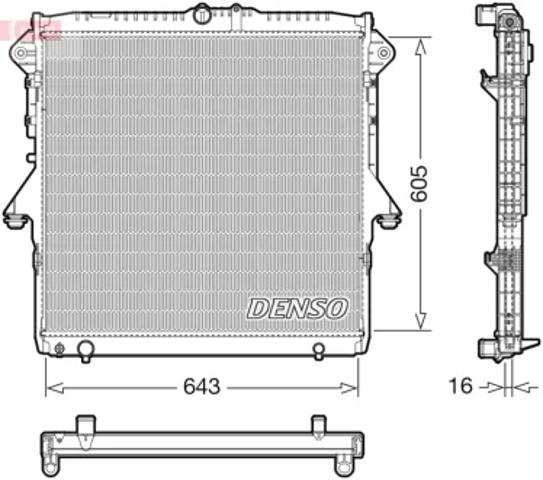 Підвіска радіатора DRM10118 DENSO