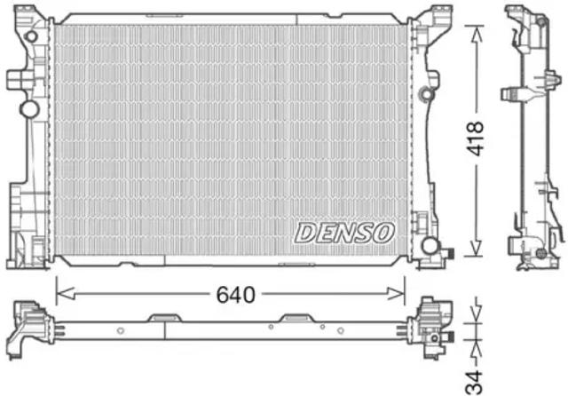 Підвіска радіатора DRM17054 DENSO