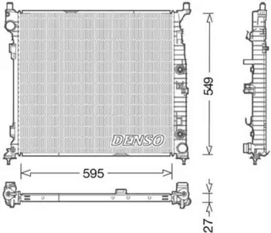 Радіатор охолодження двигуна DRM17055 DENSO