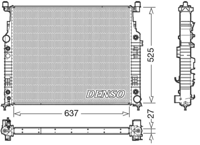 Радіатор основний DRM17056 DENSO