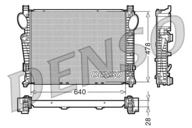 Радіатор охолодження двигуна DRM17093 DENSO