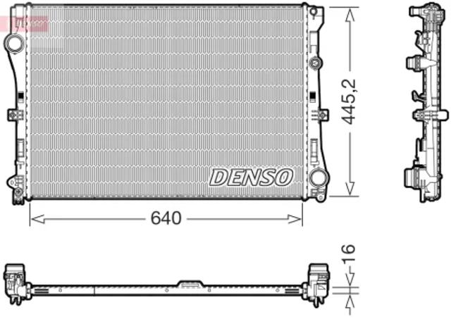 Підвіска радіатора DRM17118 DENSO