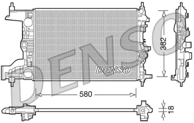 Радіатор системи охолодження двигуна DRM20094 DENSO
