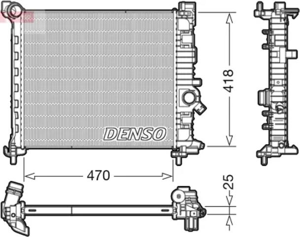 Радіатор охолодження DRM20114 DENSO