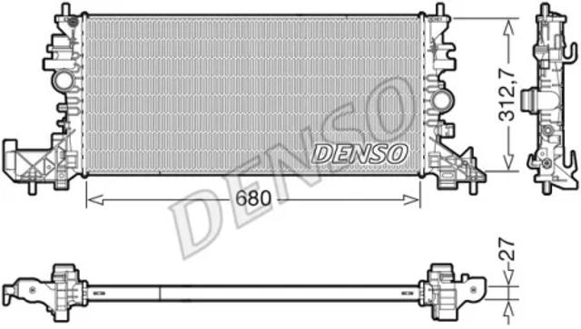 Радіатор водяний DRM20118 DENSO