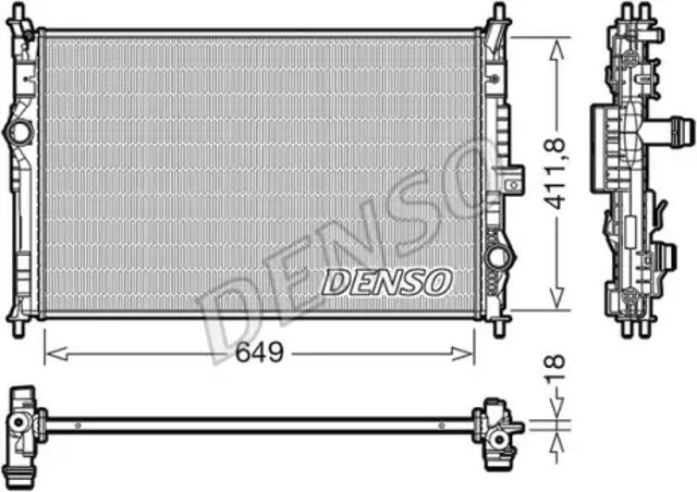 Підвіска радіатора DRM21103 DENSO