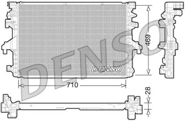 Радіатор охолодження двигуна DRM32038 DENSO