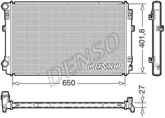 Радіатор охолодження двигуна DRM32048 DENSO