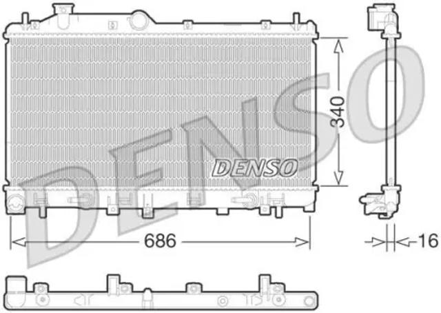 Радіатор DRM36015 DENSO