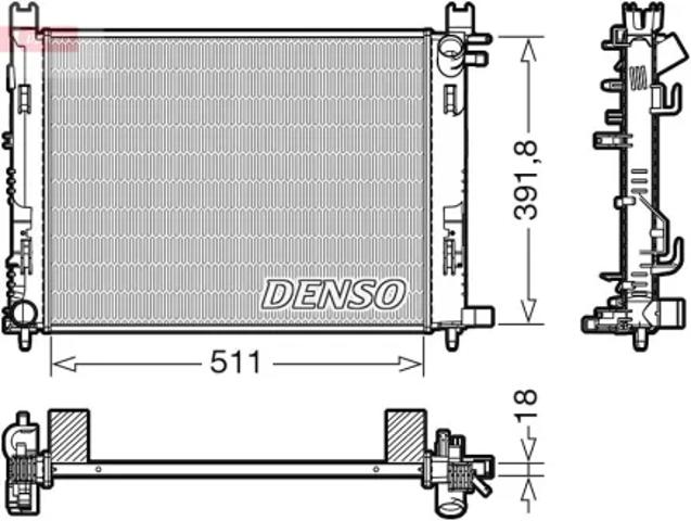 Радіатор основний DRM37002 DENSO