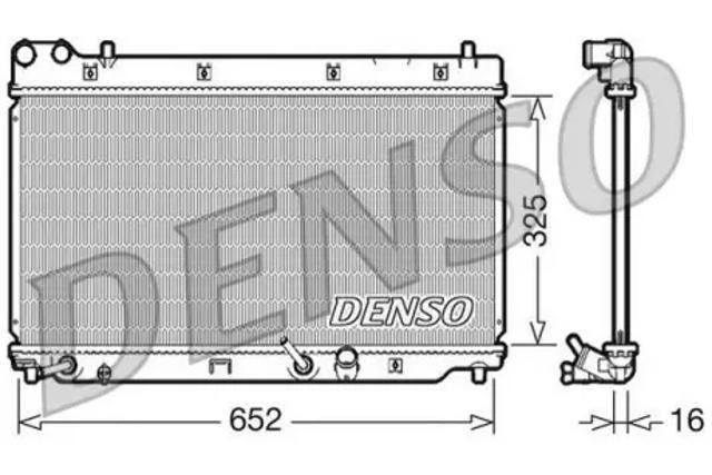 Радіатор системи охолодження двигуна DRM40014 DENSO