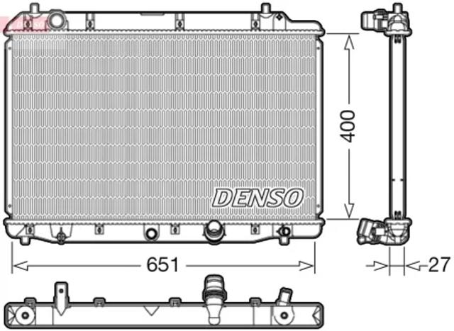 Підвіска радіатора DRM40036 DENSO