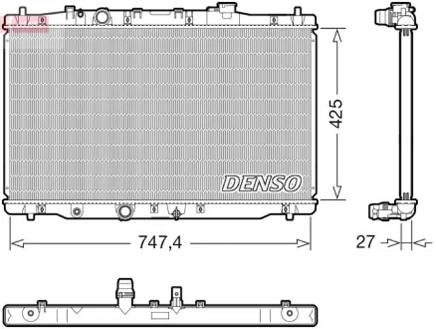 Радіатор охолодження двигуна DRM40054 DENSO