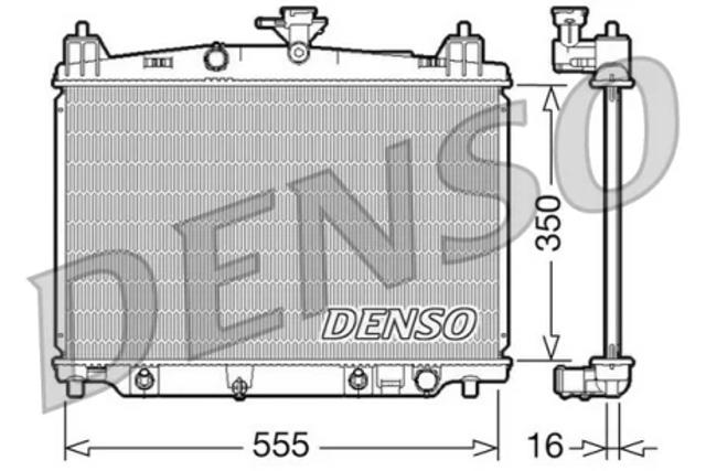 Радіатор системи охолодження двигуна DRM44018 DENSO