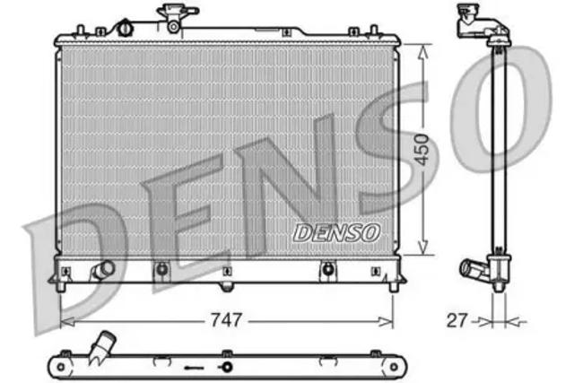 Радіатор водяний DRM44025 DENSO