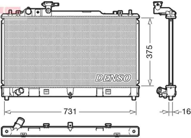 Радіатор охолодження DRM44036 DENSO